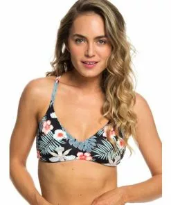 Swimwear Roxy Beach Classics Reversable Fixed Triangle Bikini Top
