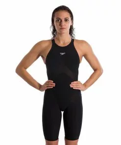 Swimwear Speedo LZR Pure Valor Kneeskin Open Back- Black