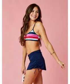 Carve Hoku Swim Skirt: Navy Swimwear