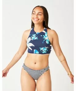 Carve Sanitas Reversible Bottom: Stargazer/Navy Stripe Swimwear