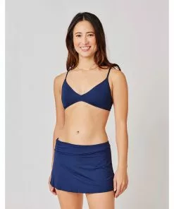 Carve Hoku Swim Skirt: Navy Swimwear