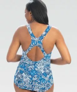 Dolfin Aquashape Conservative Lap Suit-Santorini Swimwear