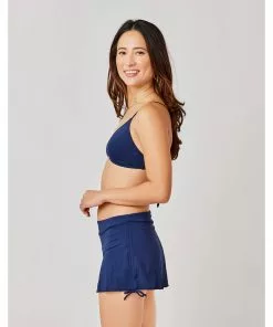 Carve Hoku Swim Skirt: Navy Swimwear