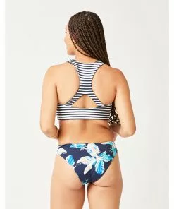 Carve Sanitas Reversible Bottom: Stargazer/Navy Stripe Swimwear