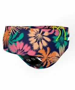 Q Swimwear Blue Palm Brief 8 Q Swimwear Blue Palm Brief