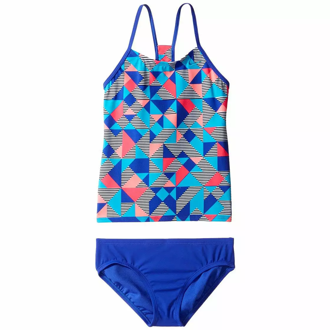 Nike Girls Optic Pop Tankini 2-PC Set 3 Nike Girls Optic Pop Tankini 2-PC Set