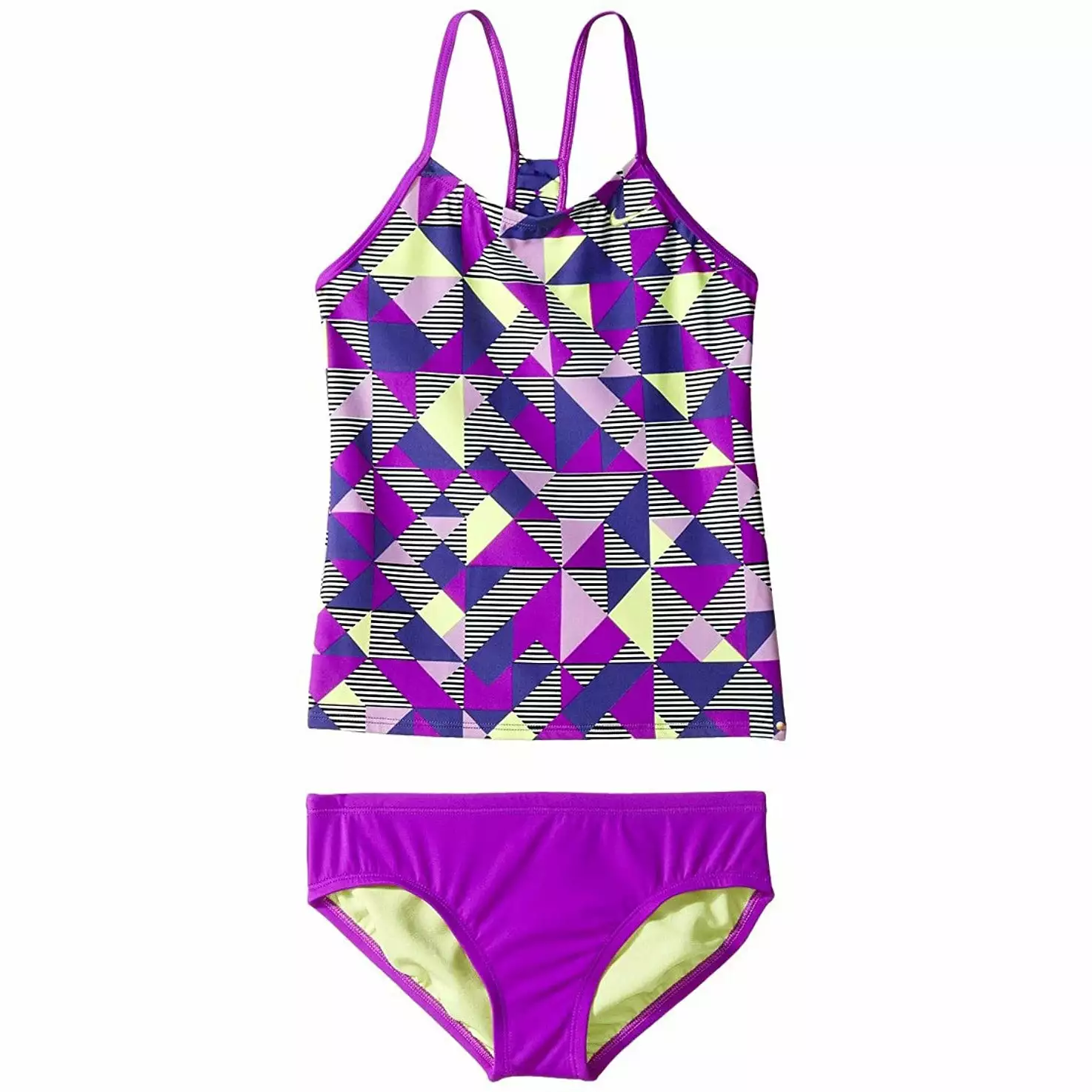 Nike Girls Optic Pop Tankini 2-PC Set 5 Nike Girls Optic Pop Tankini 2-PC Set