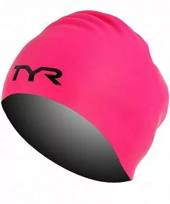 Swim Caps TYR Long Hair Wrinkle Free Silicone Cap
