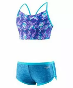 Speedo High Neck Camikini Boyshort 2PC Kid's New Arrivals