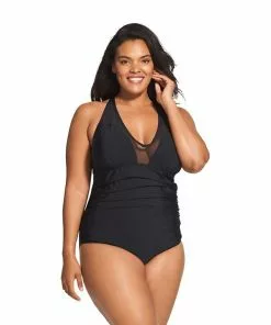 Speedo Mesh V-Neck One Piece 8 Speedo Mesh V-Neck One Piece