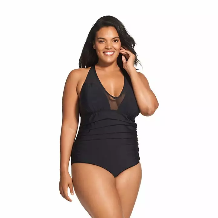 Speedo Mesh V-Neck One Piece 5 Speedo Mesh V-Neck One Piece