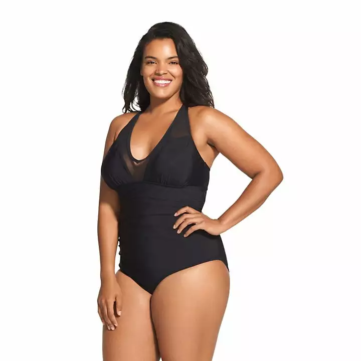 Speedo Mesh V-Neck One Piece 6 Speedo Mesh V-Neck One Piece