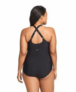 Speedo Mesh V-Neck One Piece