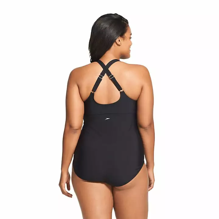 Speedo Mesh V-Neck One Piece 4 Speedo Mesh V-Neck One Piece