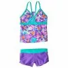 Speedo Girls Jungle Floral Boyshort Tankini Set