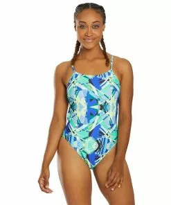 Nike Prisma Punch Cutout One Piece Swimwear