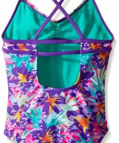 Speedo Girls' Jungle Floral One-Piece