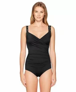 Jantzen Women's Draped Surplice One Piece