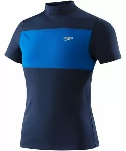 Speedo Boys Blocked S/S Swim Tee