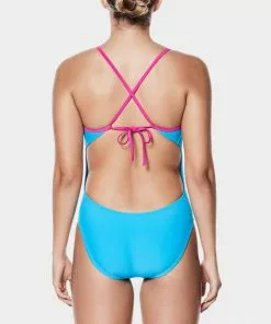 Nike Women's Solid Crossback One Piece Swimsuit