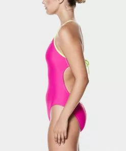 Nike Women's Solid Crossback One Piece Swimsuit