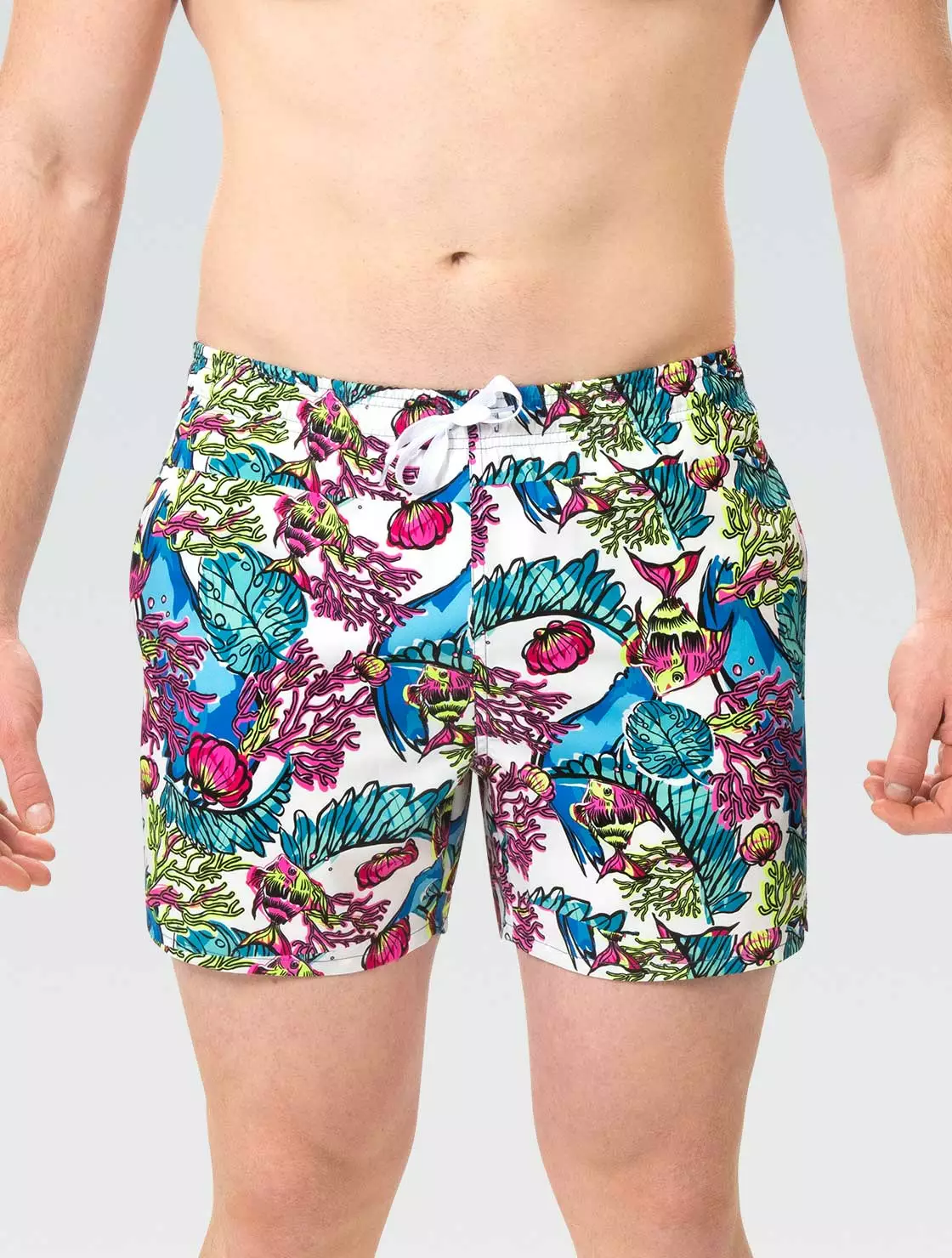 Dolfin Men's 5" Swim Trunk- Coral Reef Swimwear 3 Dolfin Men's 5" Swim Trunk- Coral Reef Swimwear