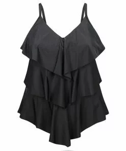 Capriosca Black 3 Tier One Piece