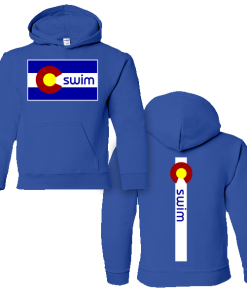 MI Sports Swim Colorado Flag Cotton Hoody