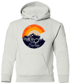 MI Sports Hoodies & Sweatshirts Swim Colorado Mountain C Retro Cotton Hoody