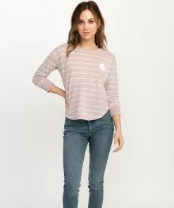 Tops RVCA Motors Striped Pullover Crewneck