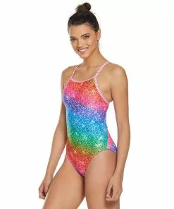 Dolfin Uglies Over The Rainbow V-2 Back One Piece Swimwear