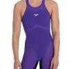 Speedo LZR Pure Valor Kneeskin Open Back- USA/Violet/Black
