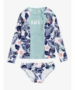 Roxy Girls Long Sleeve Rashguard Set
