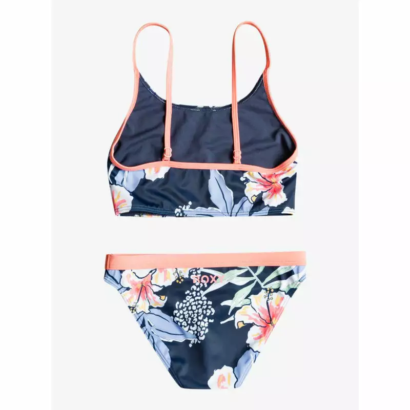 Kid's New Arrivals Roxy Girls 7-16 Summer Good Wave Crop Top Bikini Set 4 Kid's New Arrivals Roxy Girls 7-16 Summer Good Wave Crop Top Bikini Set