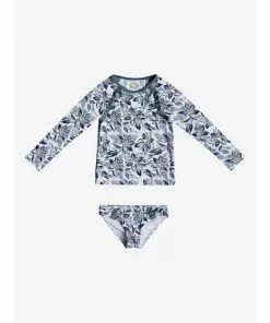Kid's New Arrivals Roxy Girls Magic Seeker Long Sleeve Rashguard Set