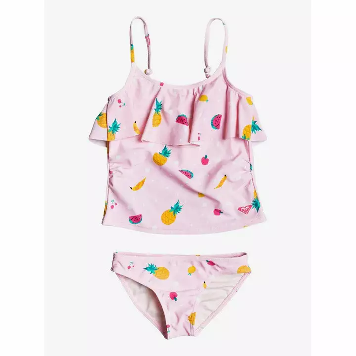 Roxy Lovely Aloha Girls Tankini Bikini Set 3 Roxy Lovely Aloha Girls Tankini Bikini Set