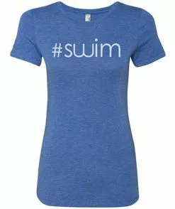 MI Sports #Swim Ladies Tri Blend Tee Clothing