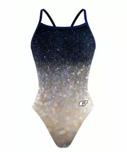 Q Swimwear Glitter Sunback Tank