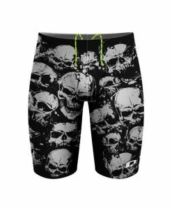 Q Swimwear White Skull Jammer