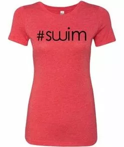 MI Sports #Swim Ladies Tri Blend Tee Clothing