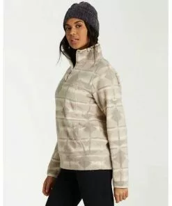 Tops Billabong Boundary Mock Neck Fleece Jacket