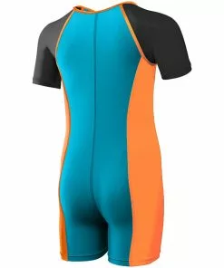 Product Babies & Toddlers TYR Boys Solid Thermal Suit- Blue/Orange
