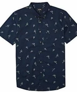 Vissla Billabong Sundays Mini Short Sleeve Shirt Navy Clothing