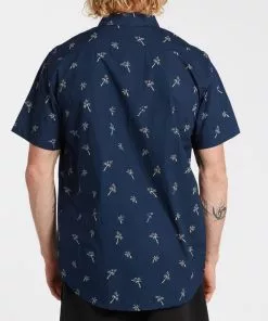 Vissla Billabong Sundays Mini Short Sleeve Shirt Navy Clothing