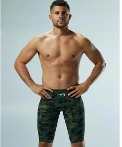 MI Sports TYR Men’s Venzo Camo High Waist Jammer Swimsuit Swimwear