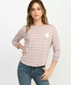 Tops RVCA Motors Striped Pullover Crewneck